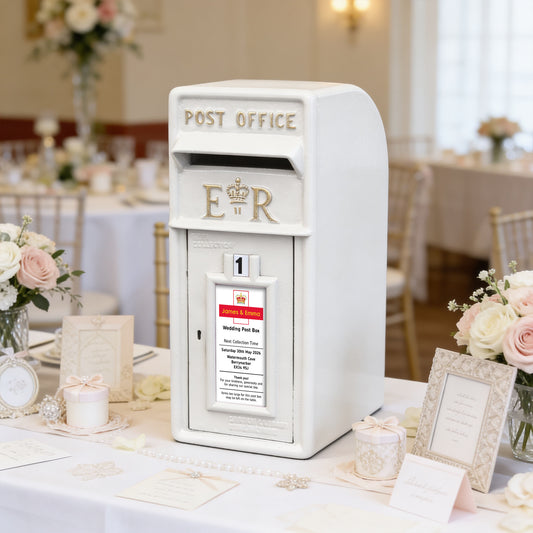 White Royal Mail Wedding Post Box Hire